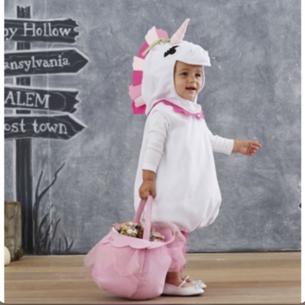 Pottery barn kids white unicorn 🦄 2T-3T costume